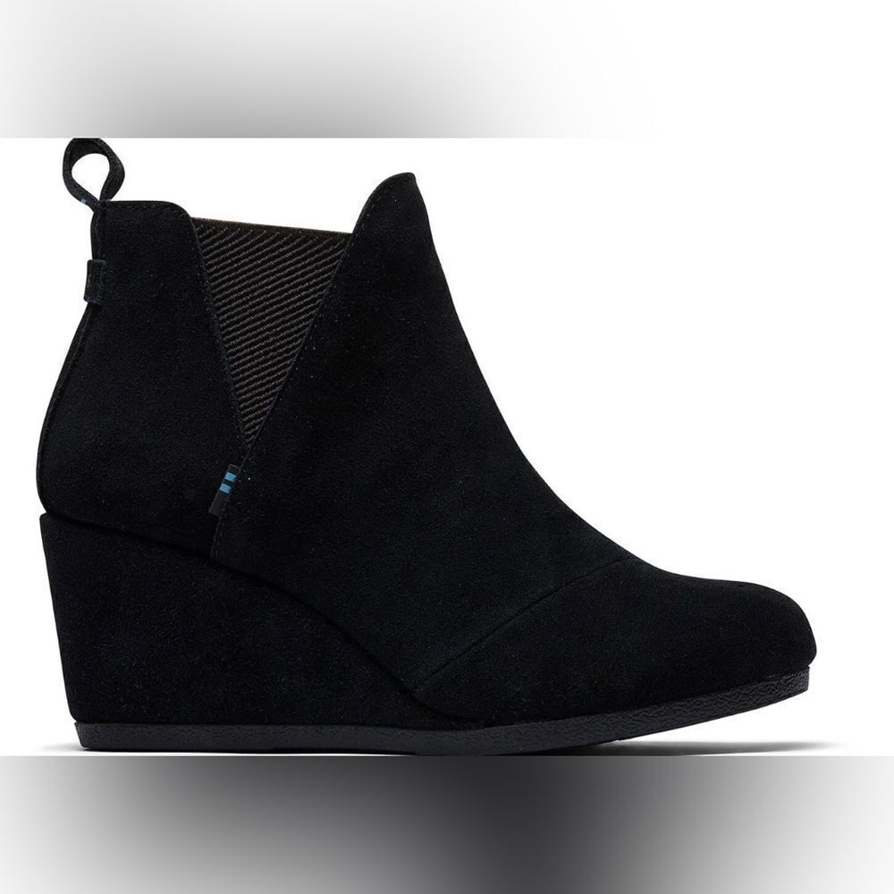 TOMS | Black Kelsey Wedge Boot Size 8.5